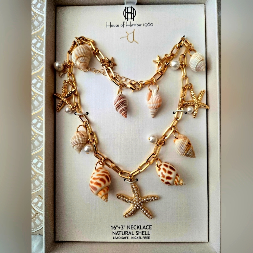 New-House Of Harlow Necklace With Box